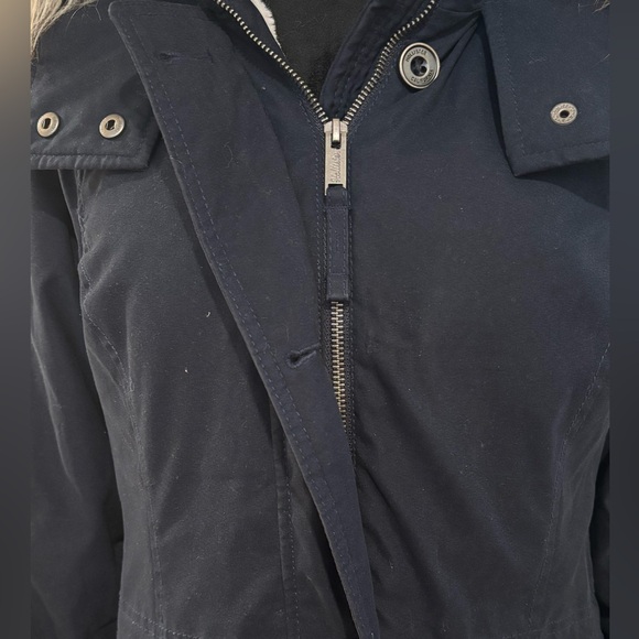 Vintage Hollister Jacket Fur Hood Trim Size Small - Picture 5 of 9